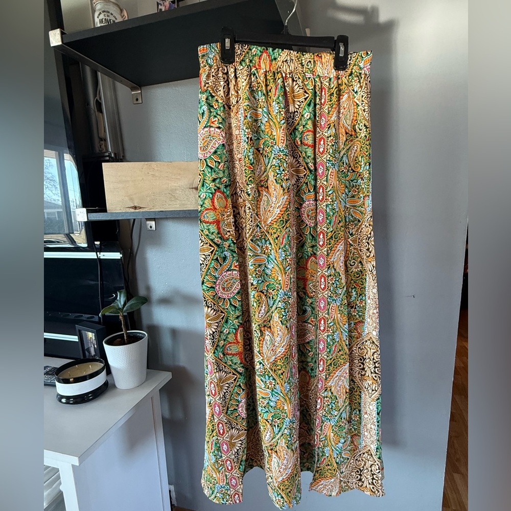 SHEIN Multicolor Paisley Maxi Skirt - Picture 2 of 6